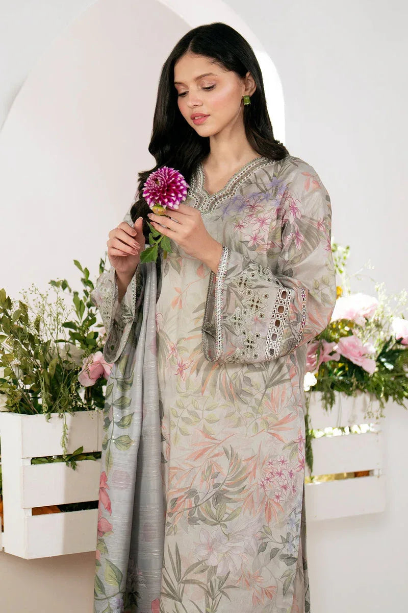 Baroque | Lawn Collection 24 | UF-528 - Rang-e-Khaas