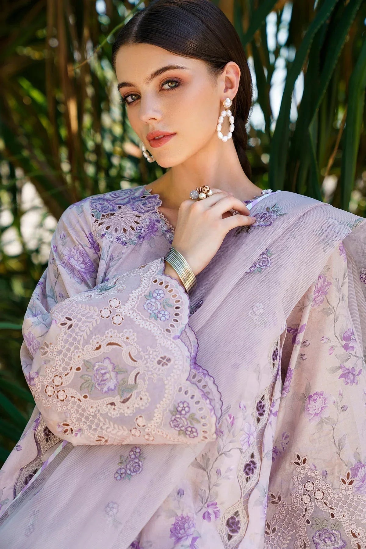 Baroque | Lawn Collection 24 | UF-566 - Rang-e-Khaas