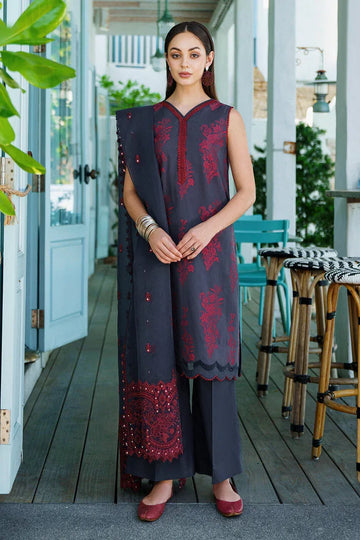 Baroque | Lawn Collection 24 | UF-567 - Rang-e-Khaas