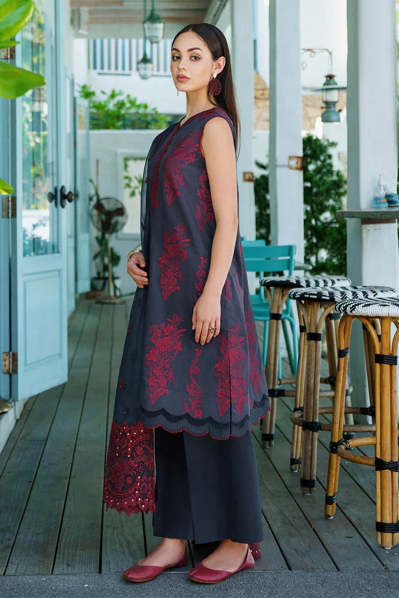Baroque | Lawn Collection 24 | UF-567 - Rang-e-Khaas