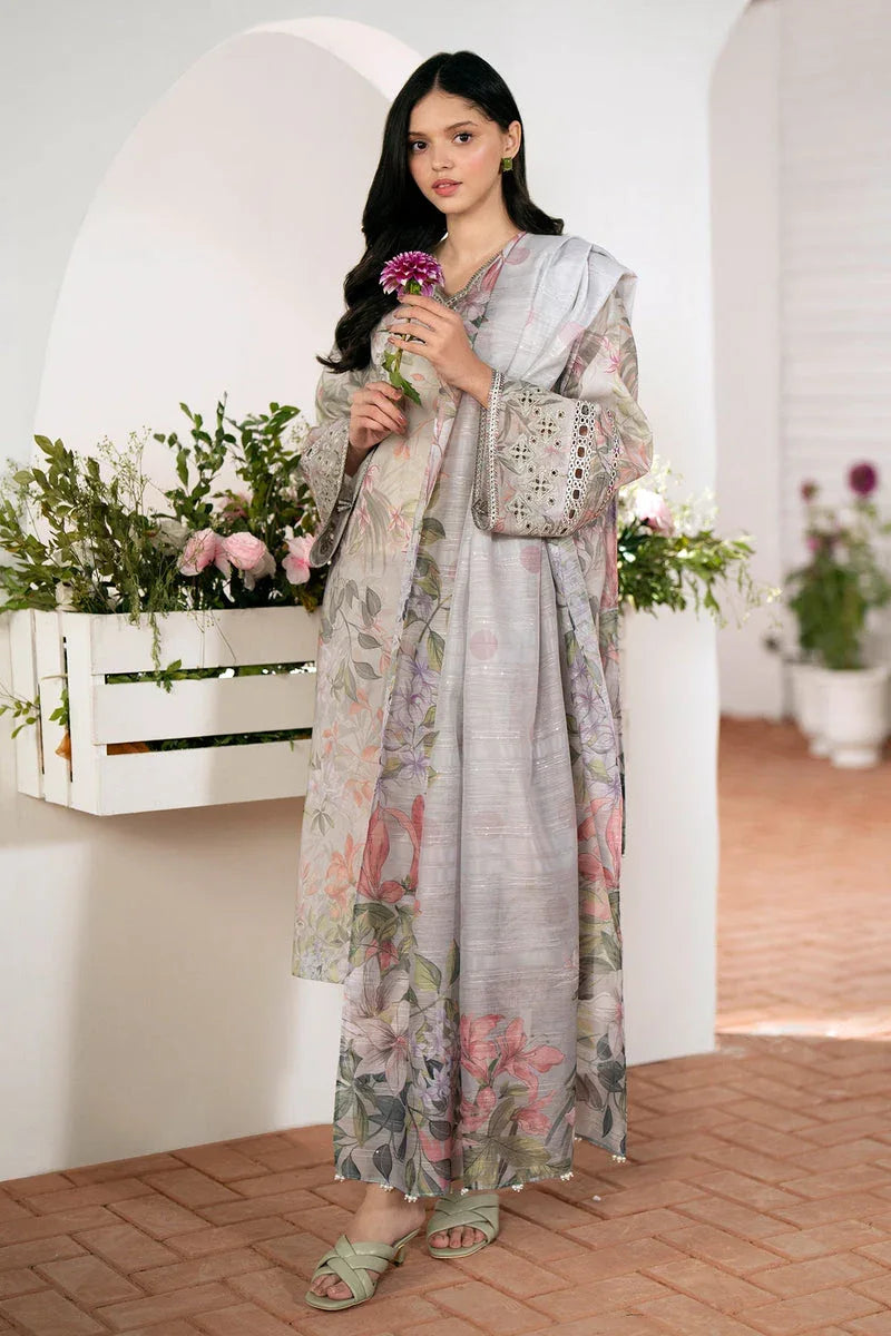 Baroque | Lawn Collection 24 | UF-528 - Rang-e-Khaas