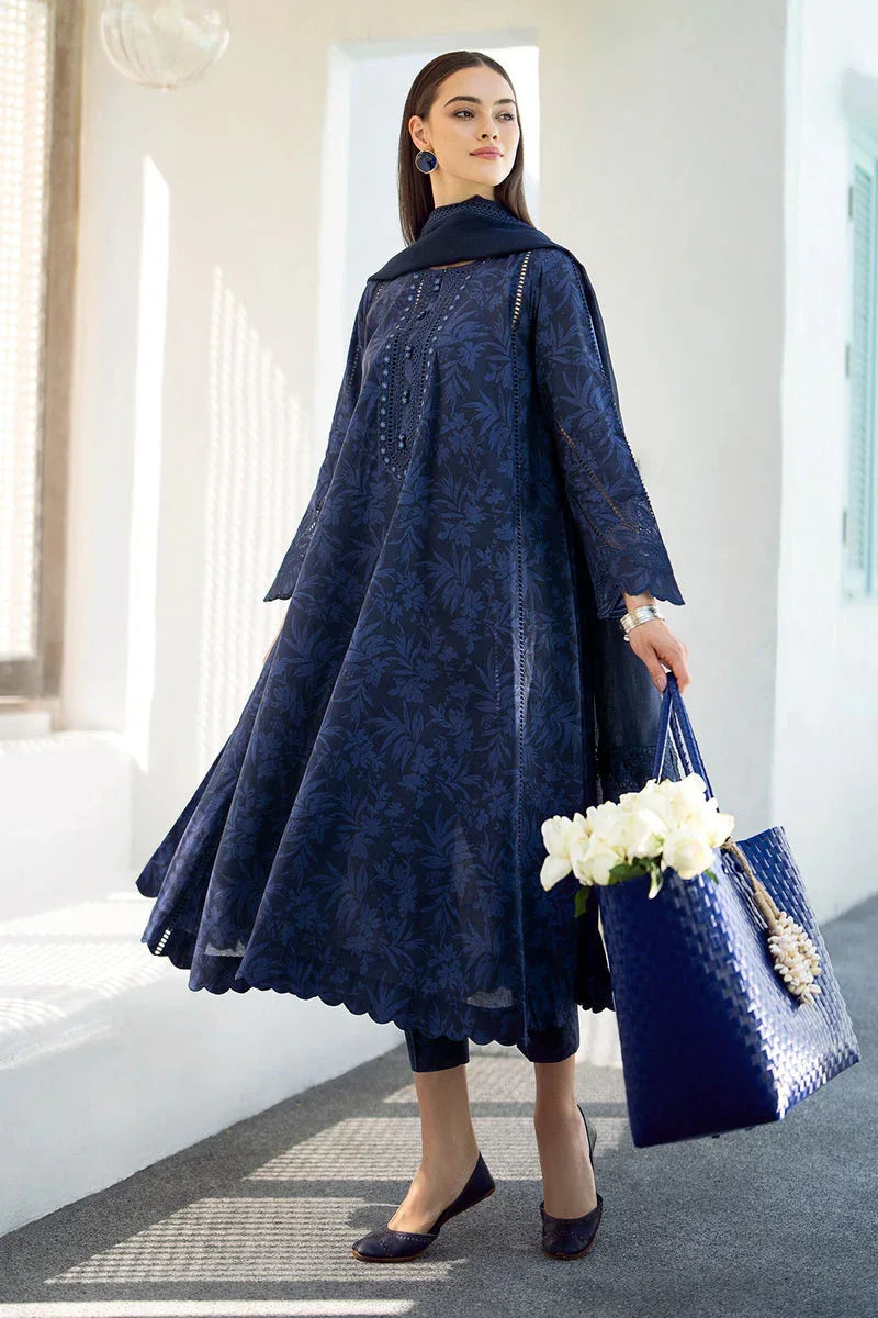 Baroque | Lawn Collection 24 | UF-544 - Rang-e-Khaas