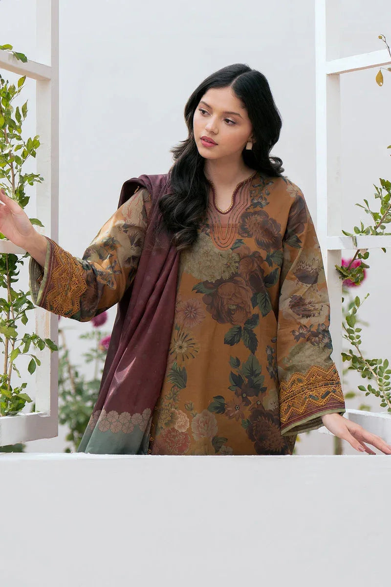 Baroque | Lawn Collection 24 | UF-530 - Rang-e-Khaas