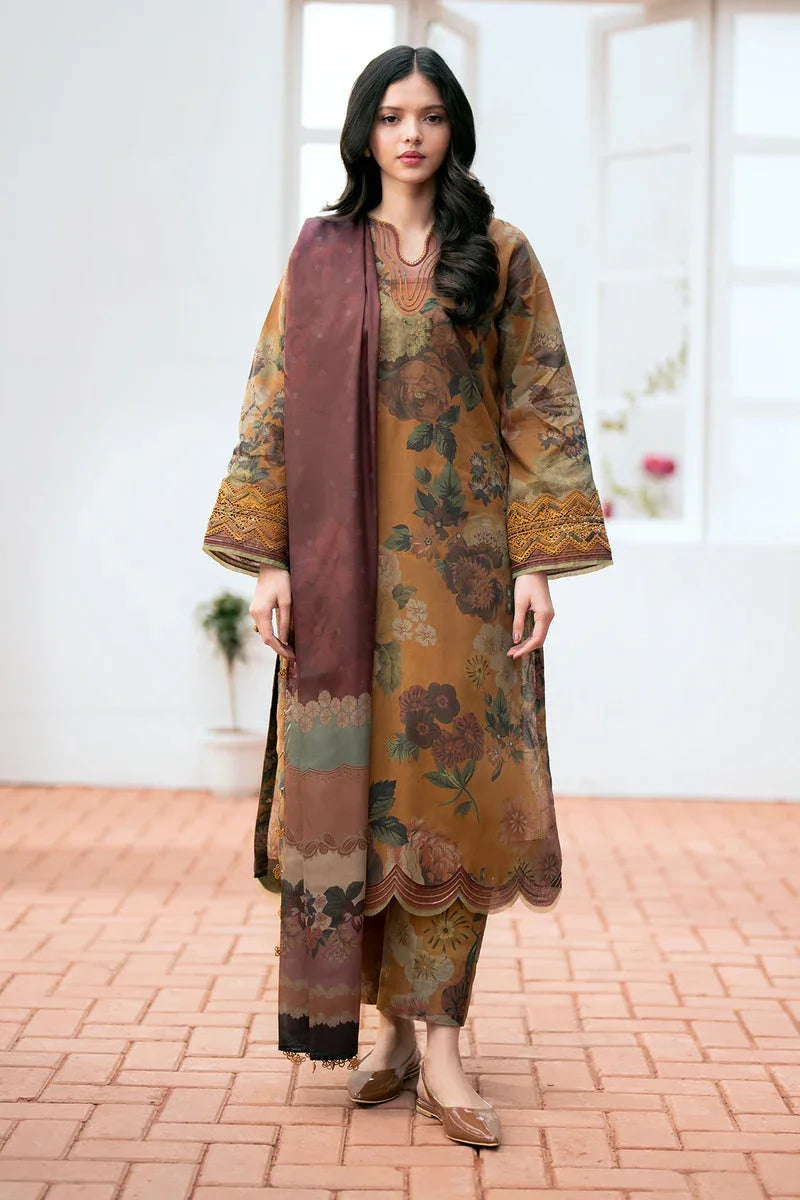 Baroque | Lawn Collection 24 | UF-530 - Rang-e-Khaas