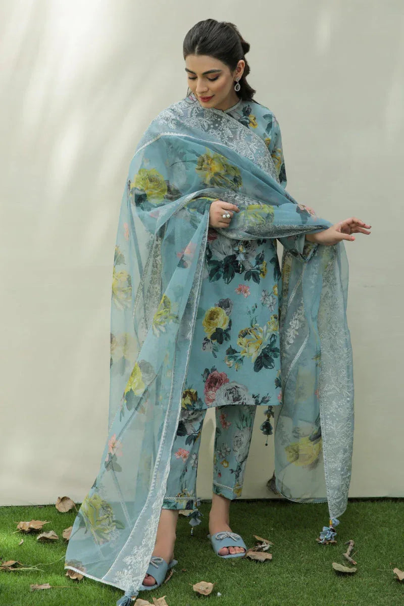 Baroque | Lawn Collection 24 | UF-211 - Rang-e-Khaas