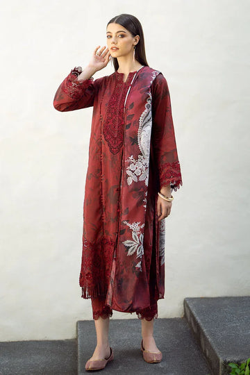 Baroque | Lawn Collection 24 | UF-545 - Rang-e-Khaas