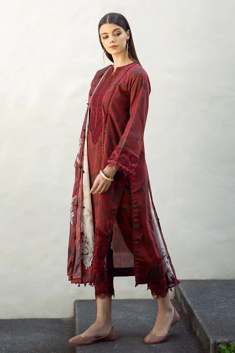 Baroque | Lawn Collection 24 | UF-545 - Rang-e-Khaas