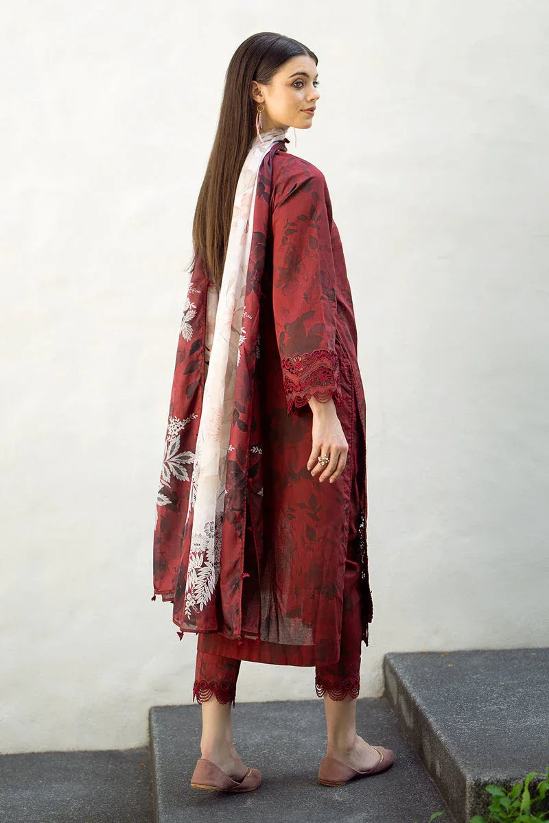 Baroque | Lawn Collection 24 | UF-545 - Rang-e-Khaas