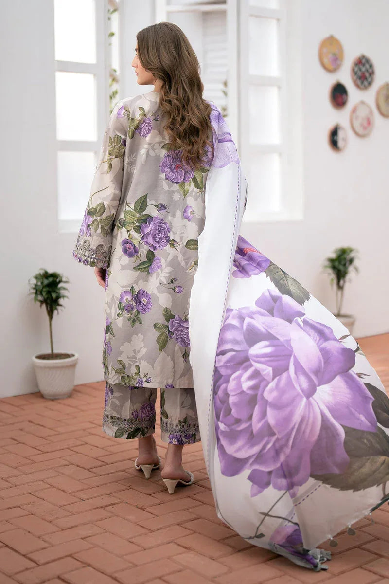 Baroque | Lawn Collection 24 | UF-531 - Rang-e-Khaas