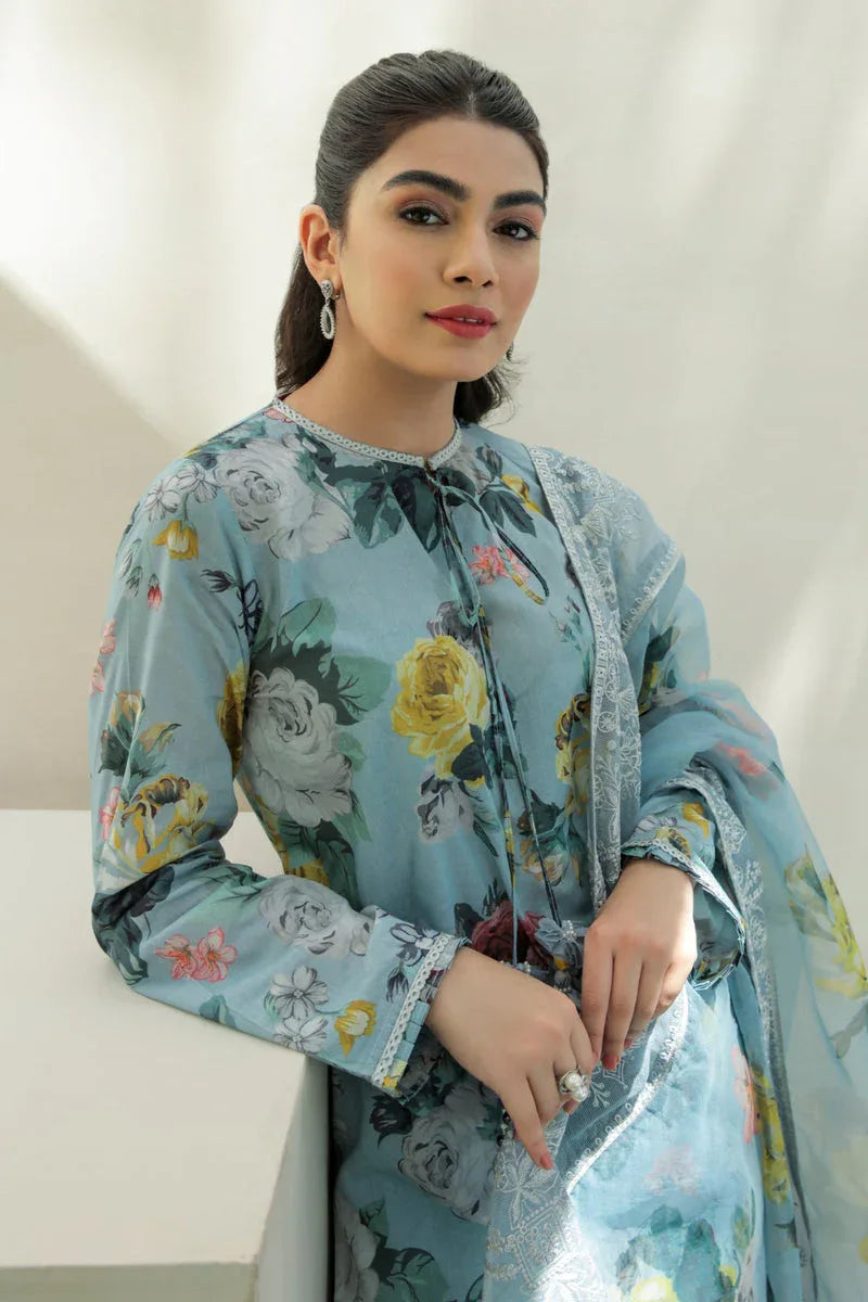 Baroque | Lawn Collection 24 | UF-211 - Rang-e-Khaas