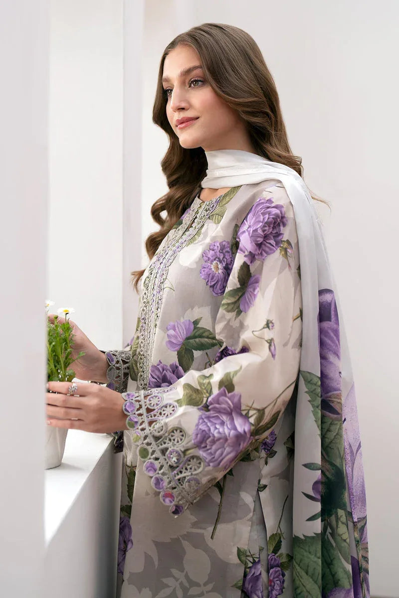 Baroque | Lawn Collection 24 | UF-531 - Rang-e-Khaas