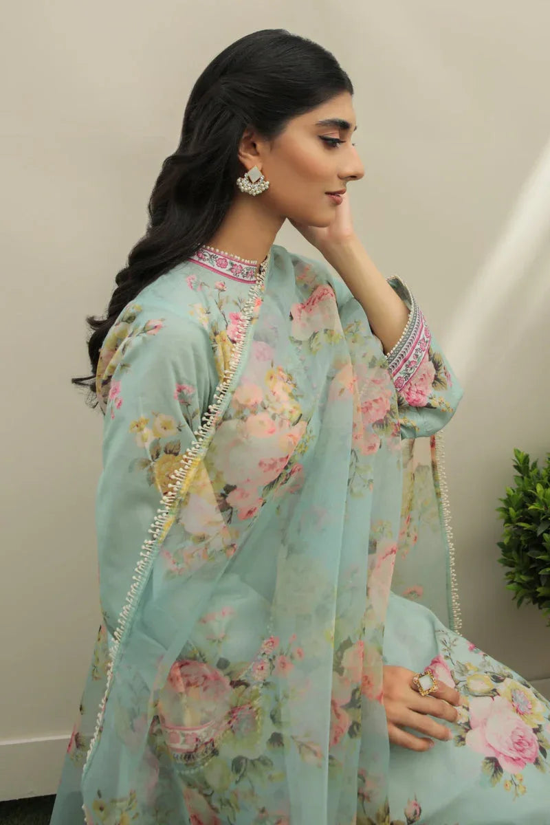Baroque | Lawn Collection 24 | UF-215 - Rang-e-Khaas