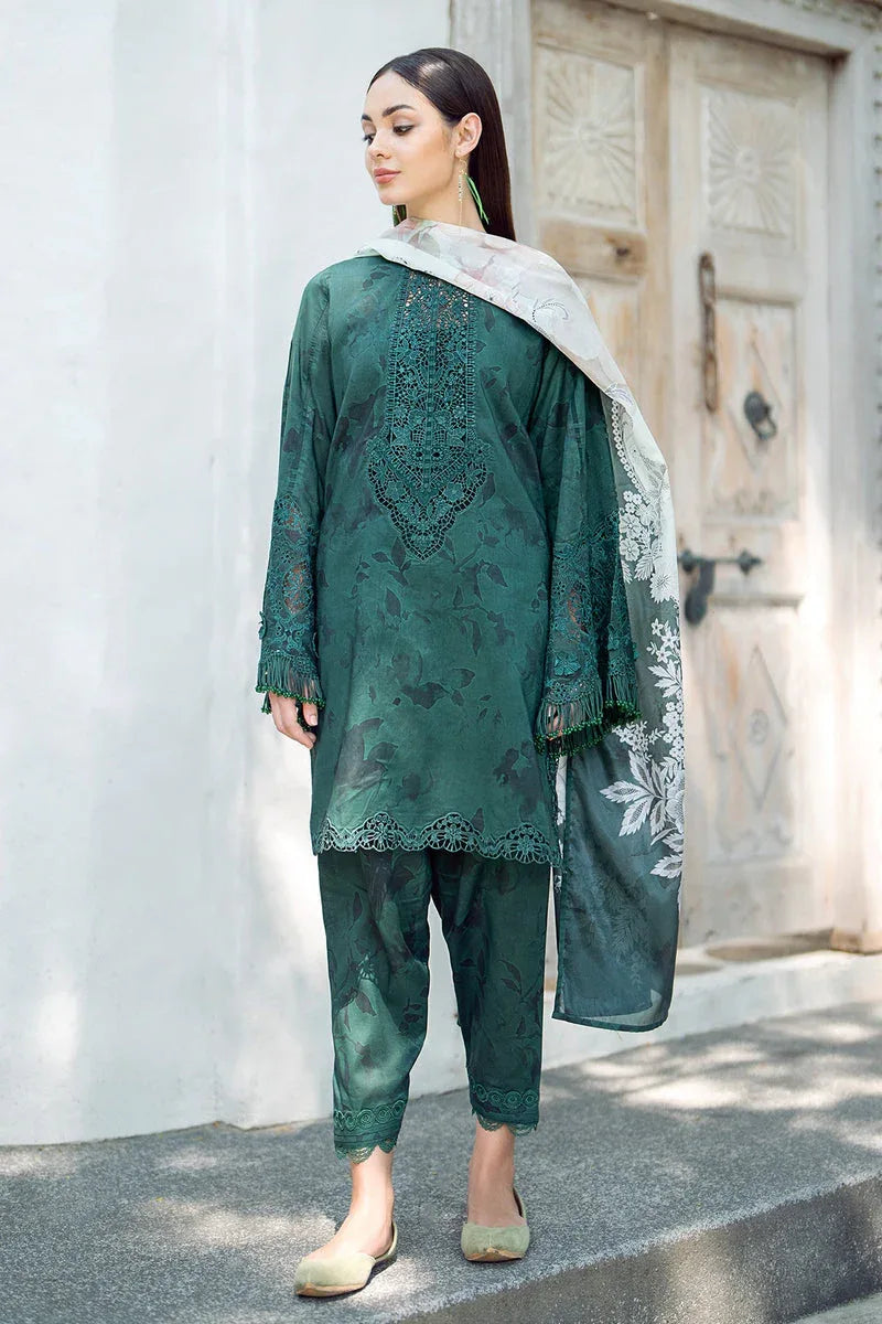 Baroque | Lawn Collection 24 | UF-546 - Rang-e-Khaas