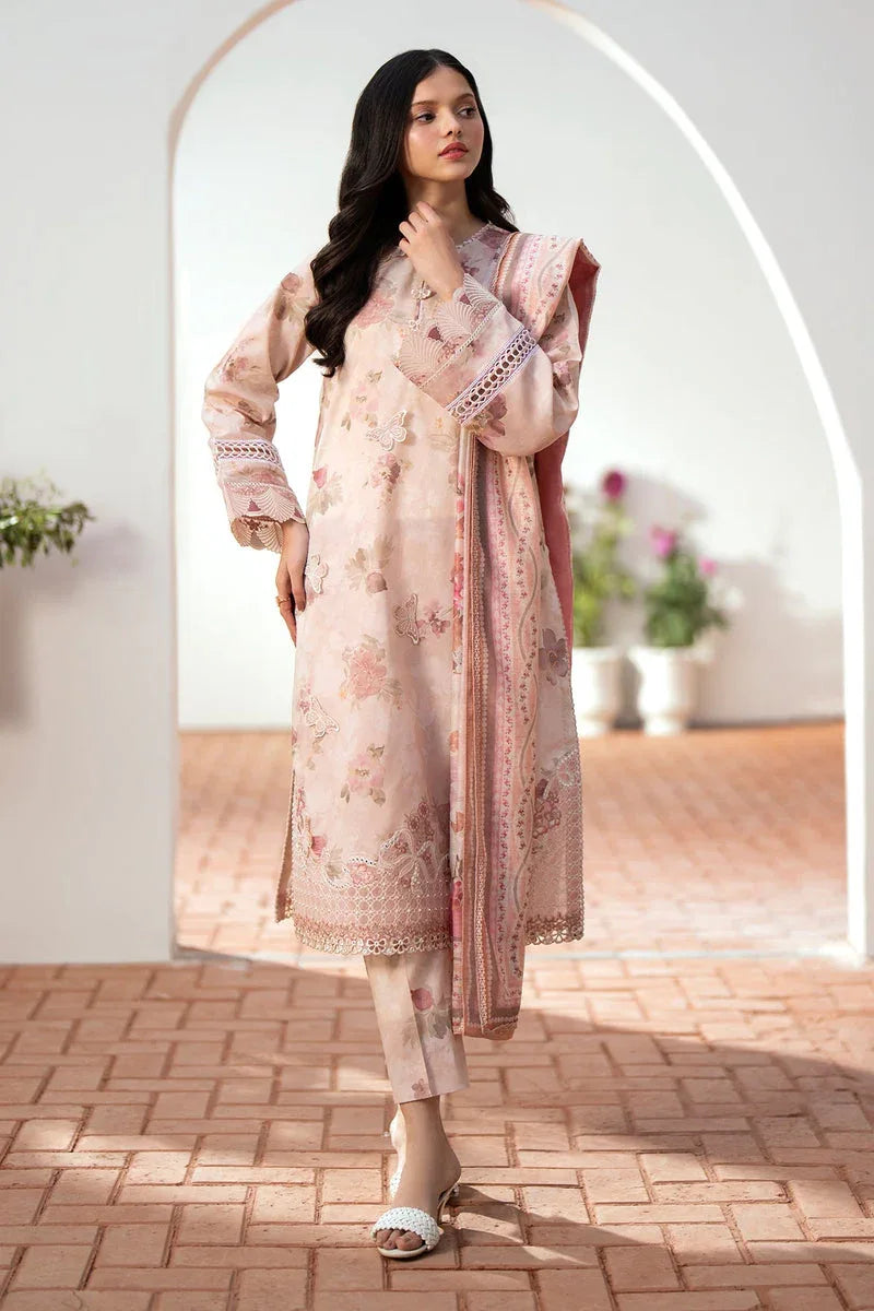 Baroque | Lawn Collection 24 | UF-527 - Rang-e-Khaas