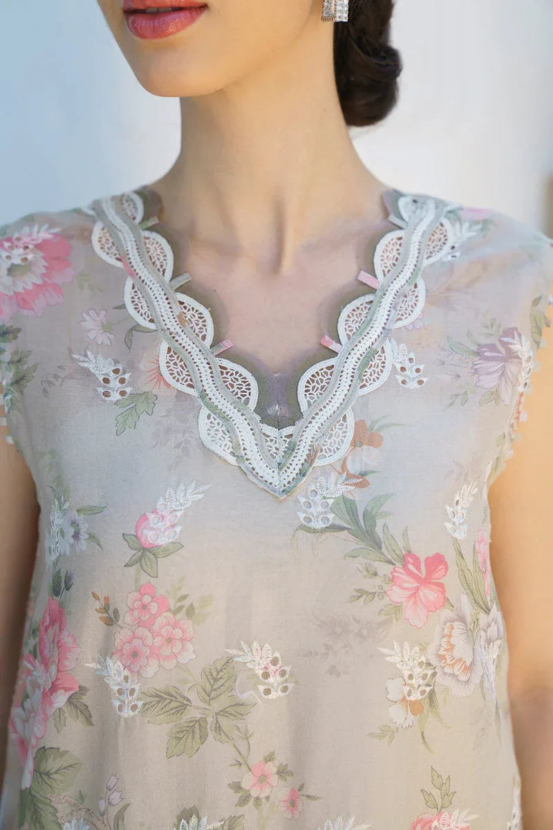 Baroque | Lawn Collection 24 | UF-575 - Rang-e-Khaas