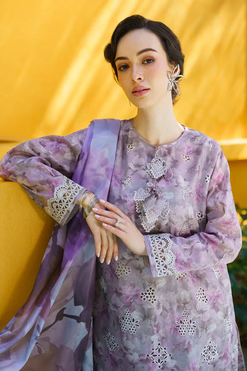 Baroque | Lawn Collection 24 | UF-579 - Rang-e-Khaas