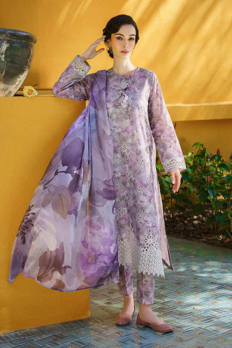 Baroque | Lawn Collection 24 | UF-579 - Rang-e-Khaas