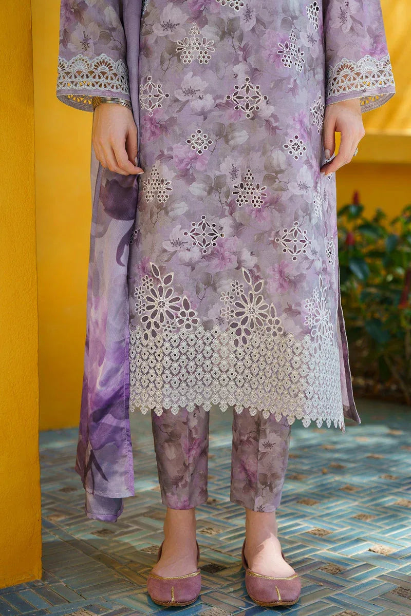 Baroque | Lawn Collection 24 | UF-579 - Rang-e-Khaas