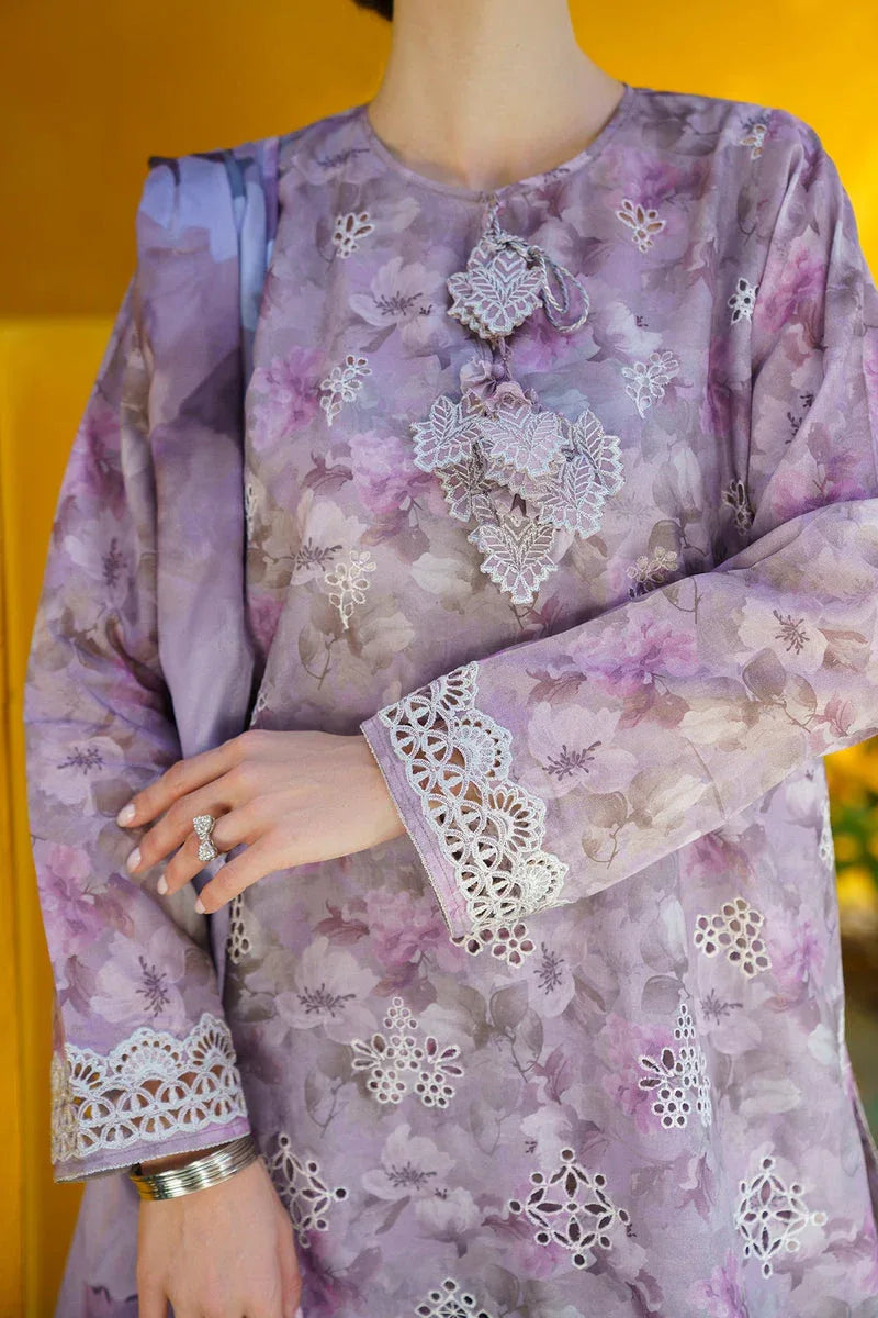 Baroque | Lawn Collection 24 | UF-579 - Rang-e-Khaas