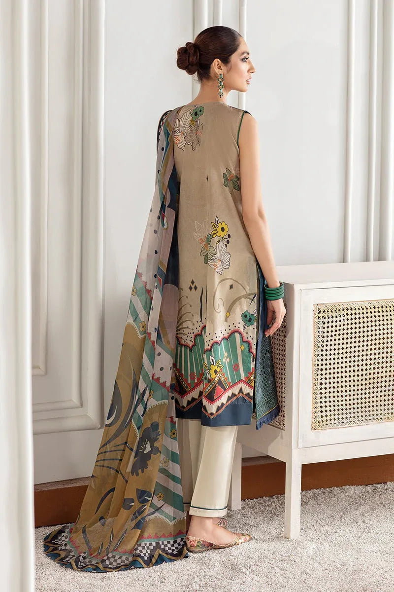 Baroque | Lawn Collection 24 | FL21-D1 - Rang-e-Khaas