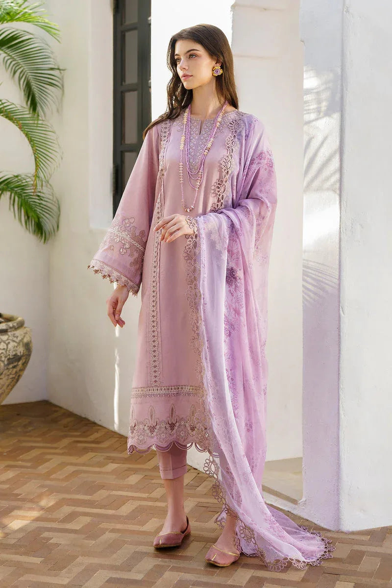 Baroque | Lawn Collection 24 | UF-581 - Rang-e-Khaas