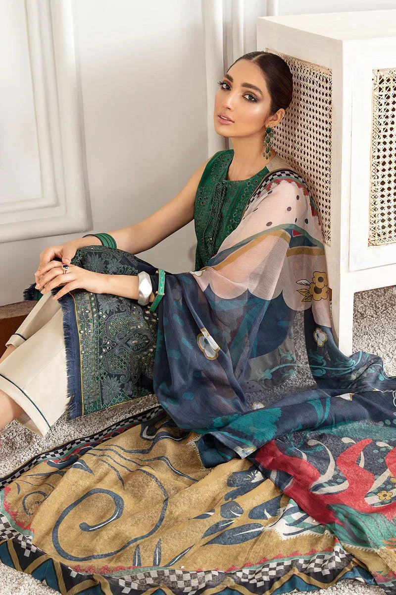 Baroque | Lawn Collection 24 | FL21-D1 - Rang-e-Khaas