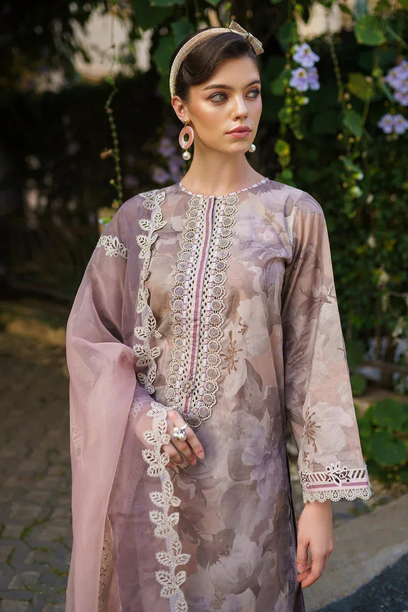 Baroque | Lawn Collection 24 | UF-586 - Rang-e-Khaas