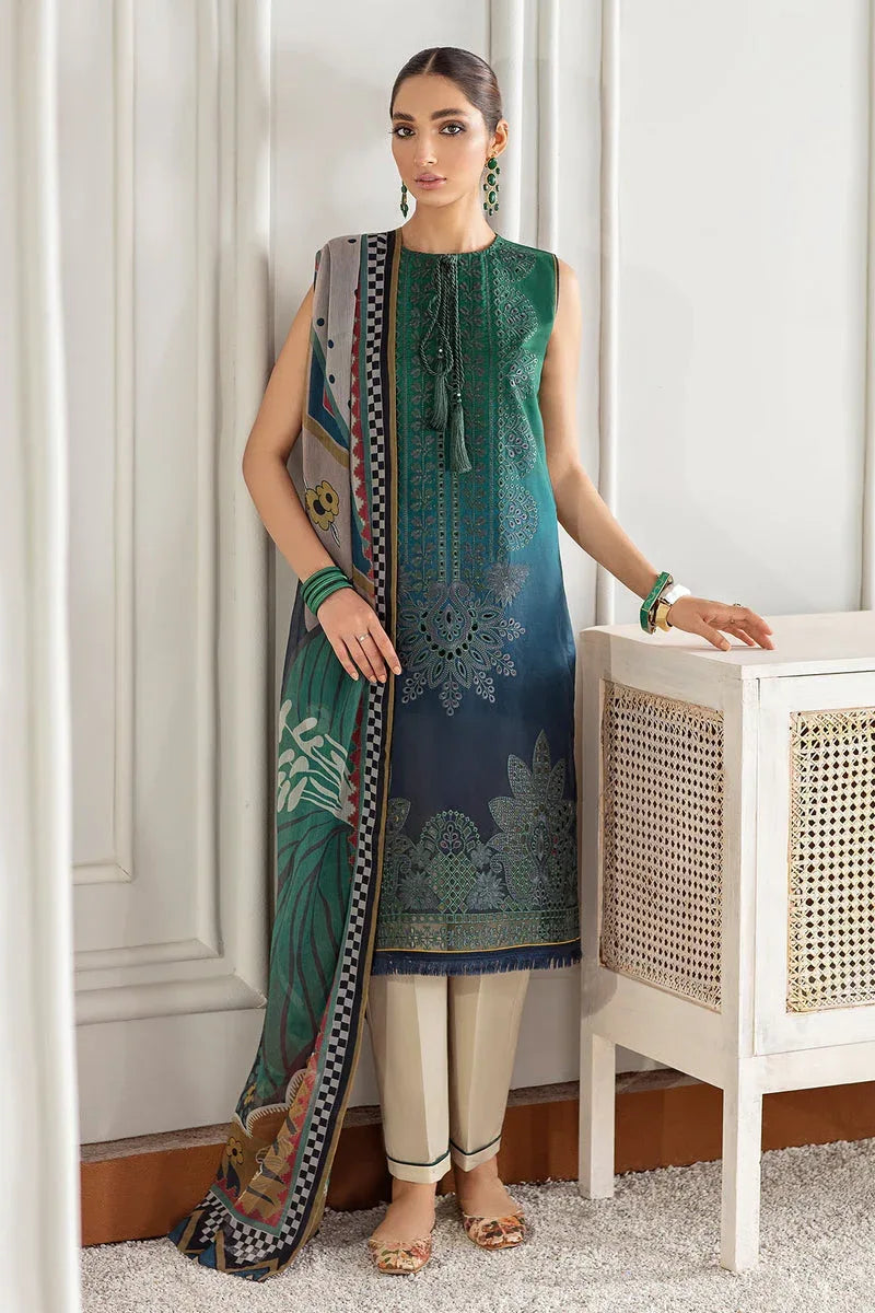 Baroque | Lawn Collection 24 | FL21-D1 - Rang-e-Khaas