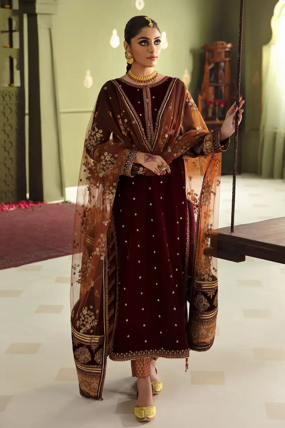 Baroque | Jahanara Luxury Velvet 23 | UF-466 - Rang-e-Khaas
