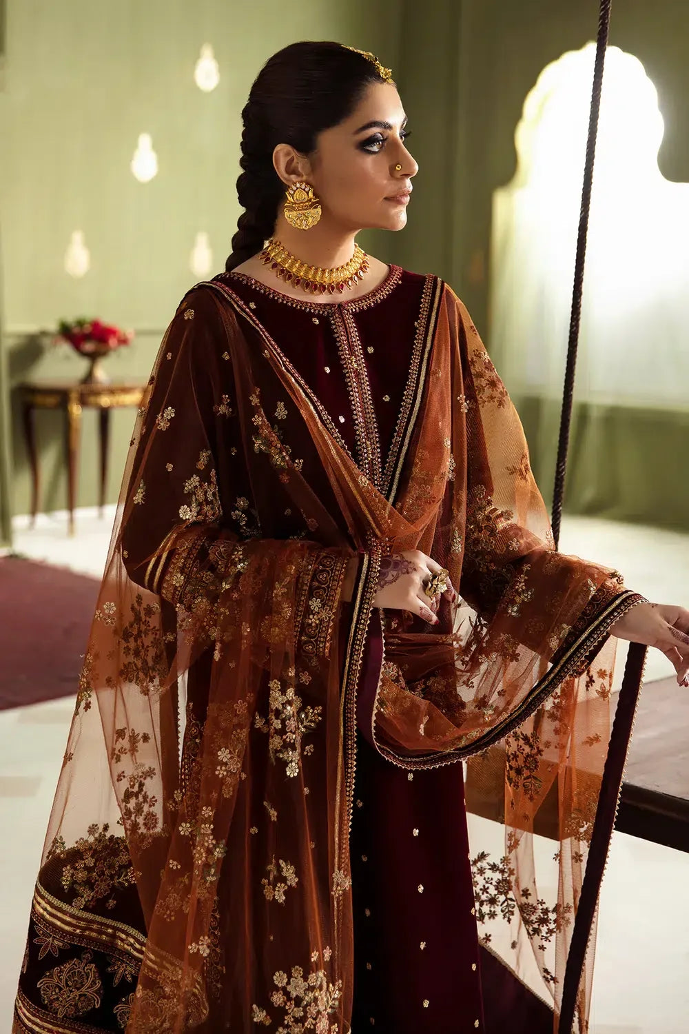 Baroque | Jahanara Luxury Velvet 23 | UF-466 - Rang-e-Khaas
