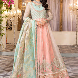 NEW MARIA B - Pearl White, Peach and Aqua (BD-2408)
