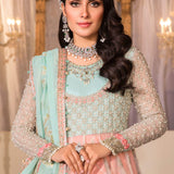NEW MARIA B - Pearl White, Peach and Aqua (BD-2408)