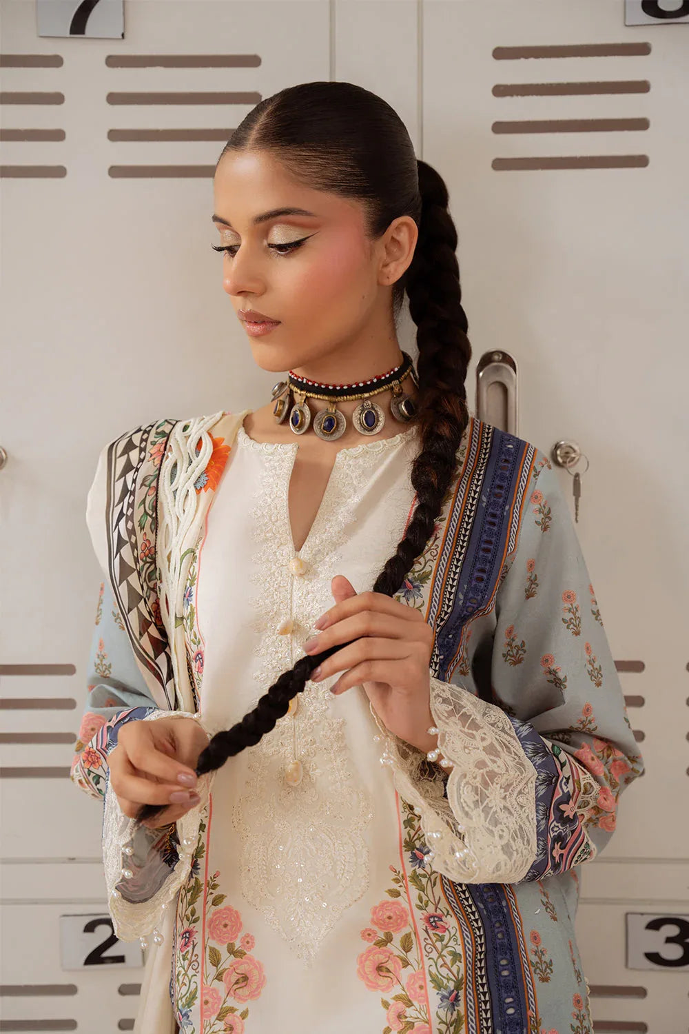 Saira Rizwan | Laanem Summer Lawn 25 | ZUMRA-B-SRL25-07 - Rang-e-Khaas