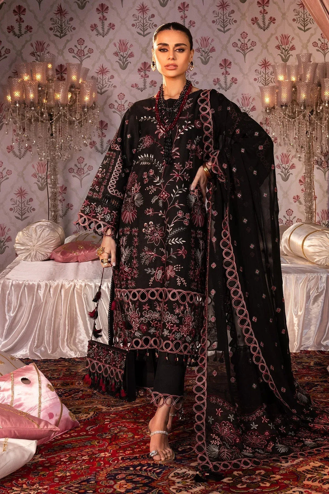 Alizeh | Rawayat Luxury Lawn 24 | Gulshan - Rang-e-Khaas