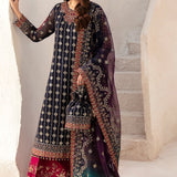 Alizeh Fashion Luxury Embroidered Chiffon Unstitched 3Pc Suit AF-CH-2167-Nagar