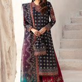 Alizeh Fashion Luxury Embroidered Chiffon Unstitched 3Pc Suit AF-CH-2167-Nagar