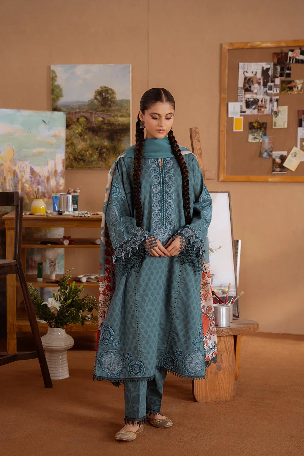 Saira Rizwan | Laanem Summer Lawn 25 | SEREN-B-SRL25-08 - Rang-e-Khaas