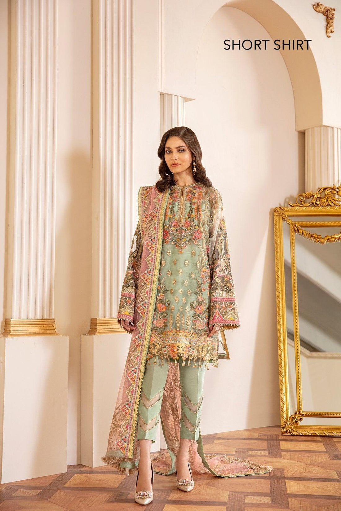 EMBROIDERED NET CH07-01 STITCHED