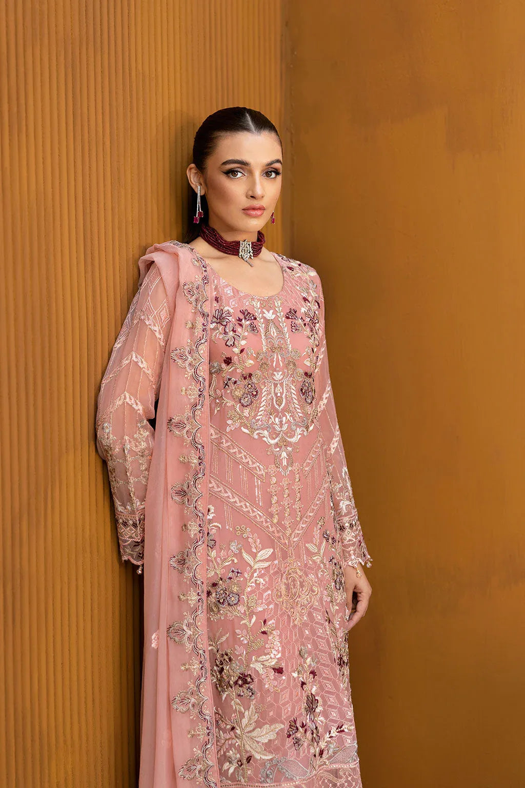 Ramsha | Chevron Chiffon Collection | A-1005 - Rang-e-Khaas