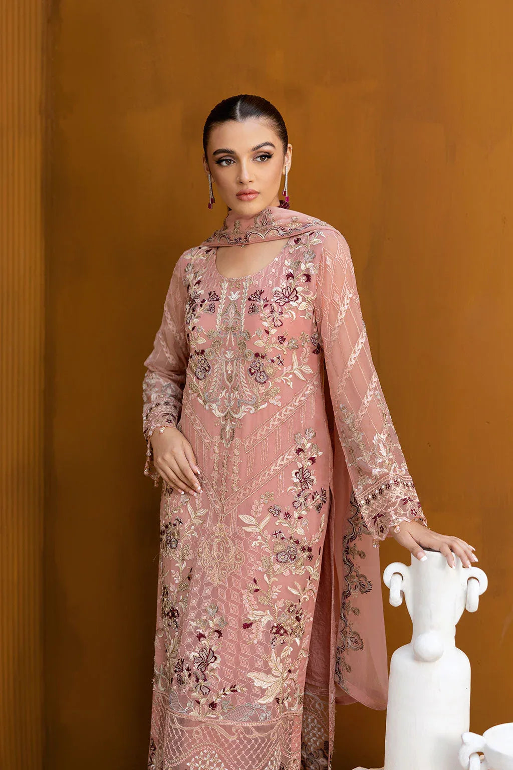 Ramsha | Chevron Chiffon Collection | A-1005 - Rang-e-Khaas