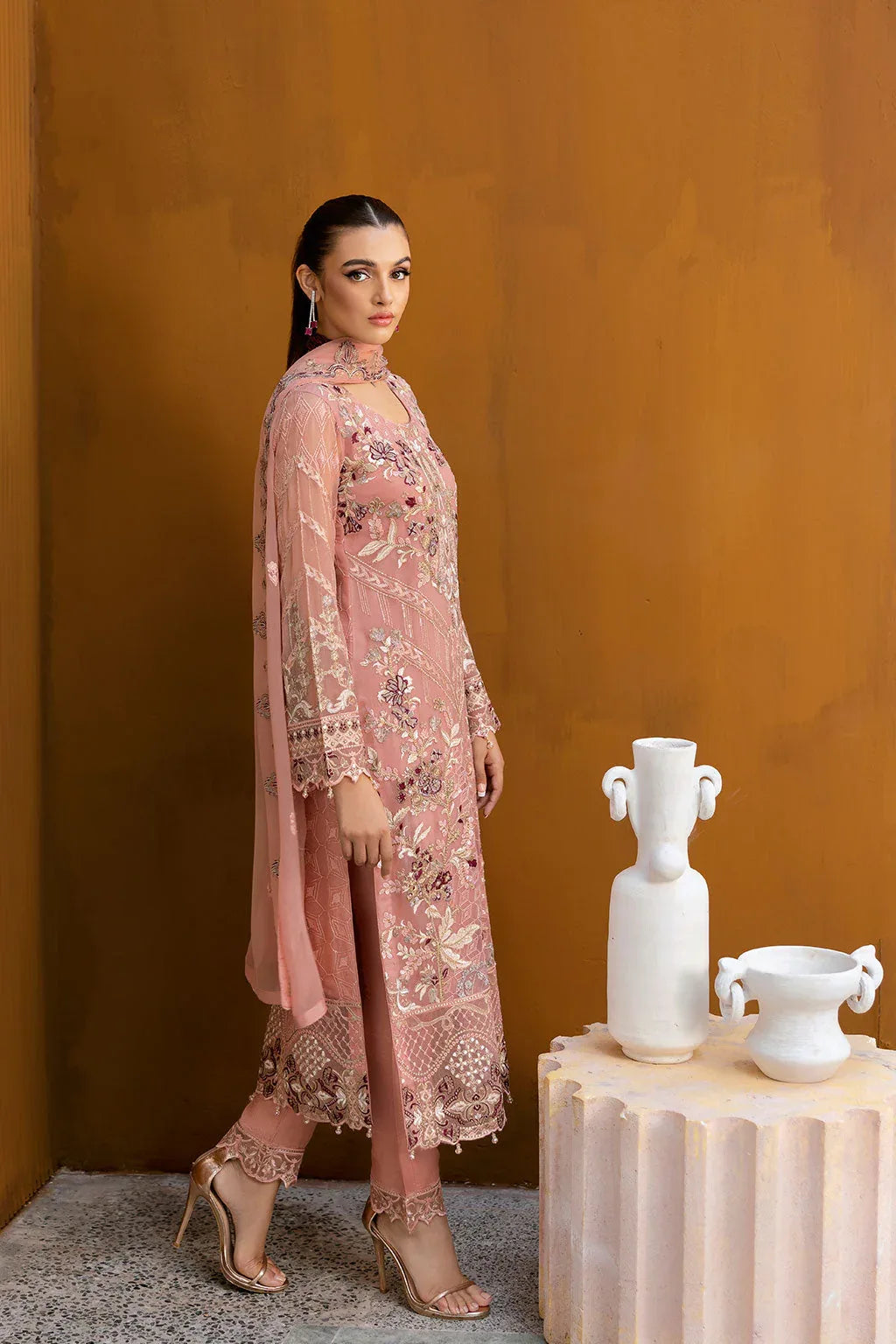 Ramsha | Chevron Chiffon Collection | A-1005 - Rang-e-Khaas