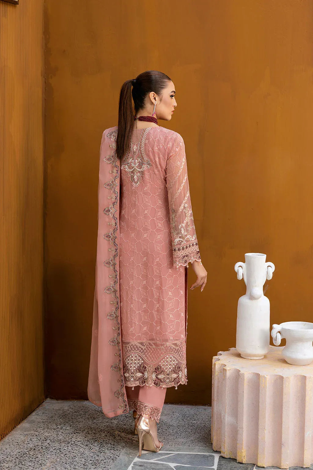 Ramsha | Chevron Chiffon Collection | A-1005 - Rang-e-Khaas