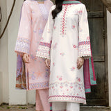 Farasha | Summer Weaves Embroidered Lawn | Coral Peach