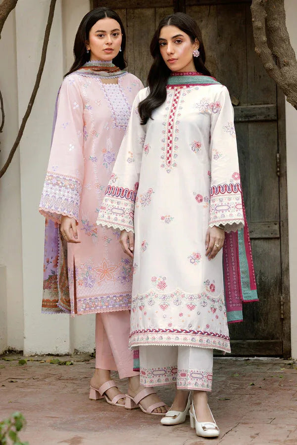 Farasha | Summer Weaves Embroidered Lawn | Pebble Glow - Rang-e-Khaas
