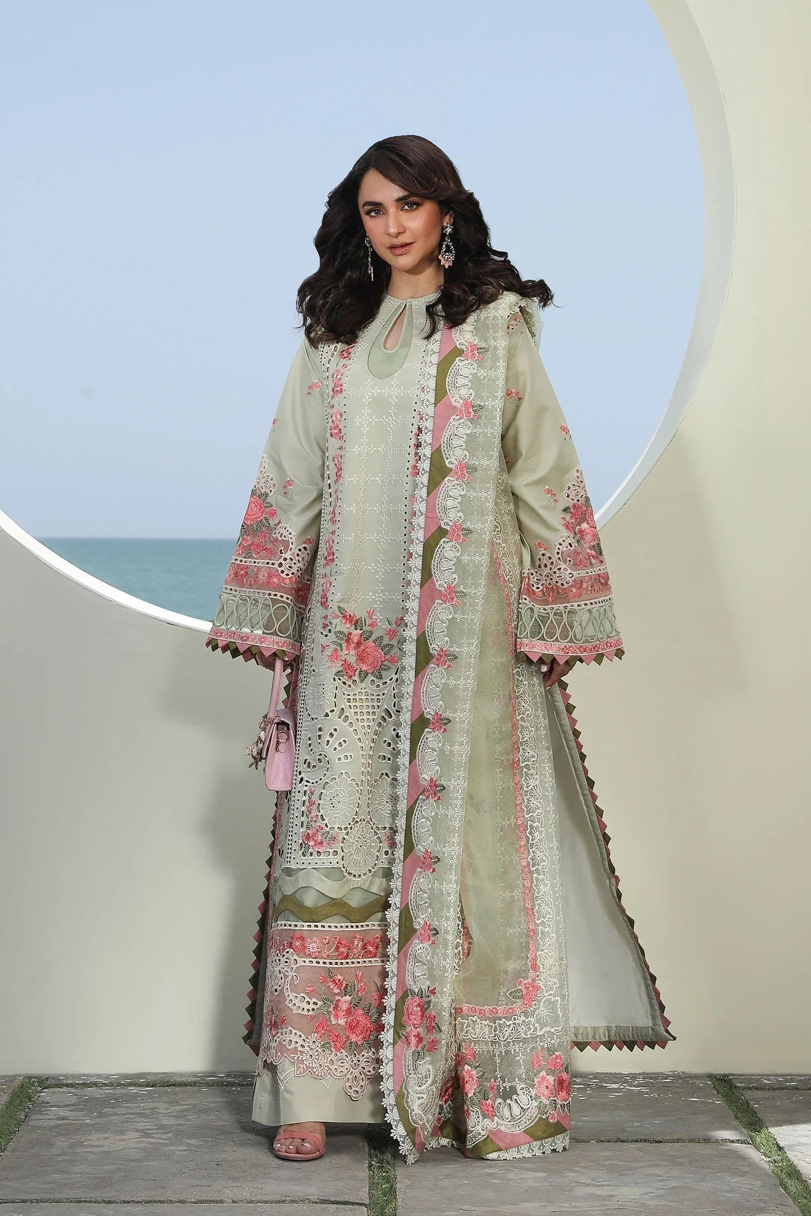Maryam Hussain | Luxury Lawn 24 | HAVANA - Rang-e-Khaas