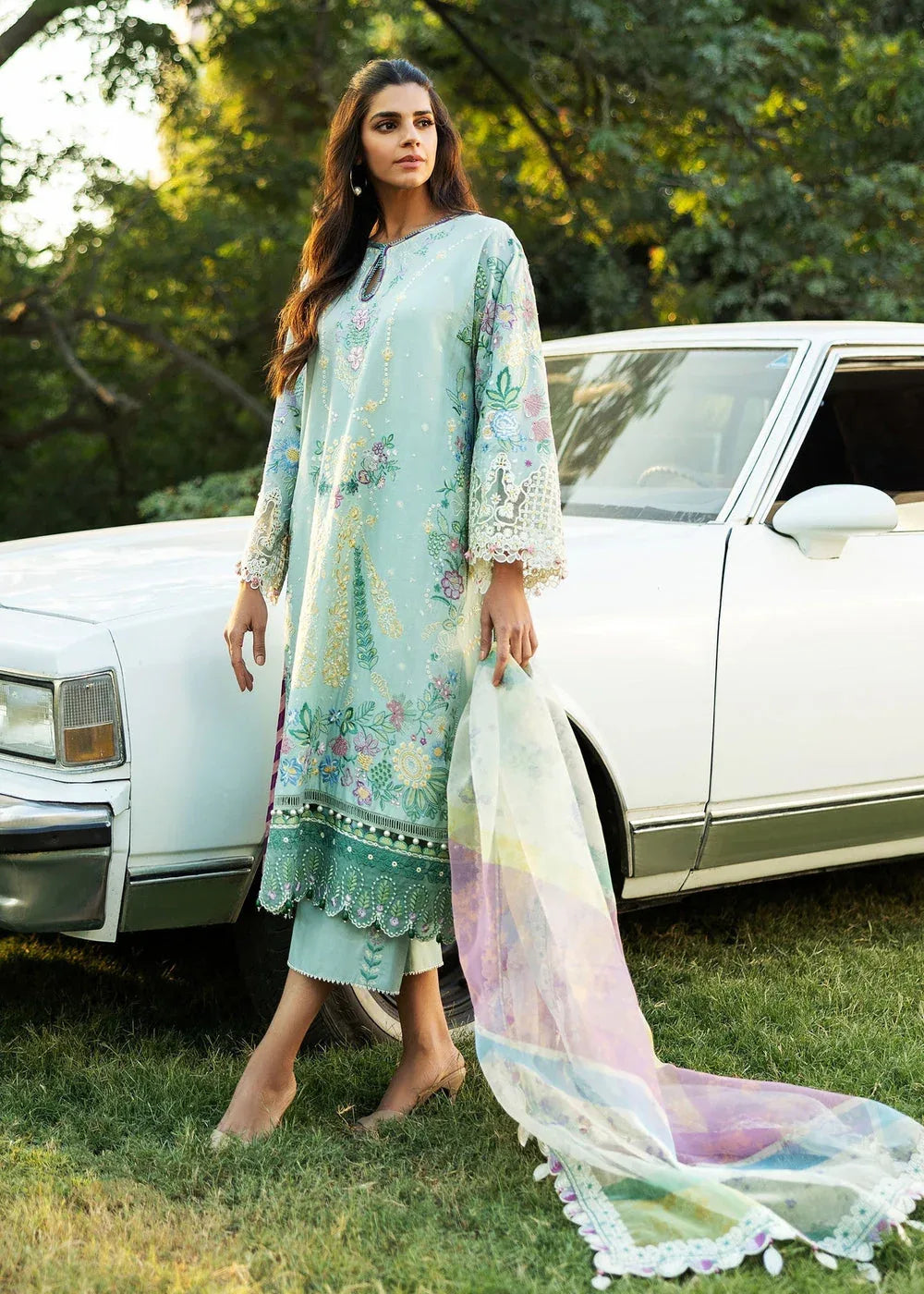 Sadaf Fawad Khan | Siraa Lawn 25 | MID SUMMER EVENING - A - Rang-e-Khaas