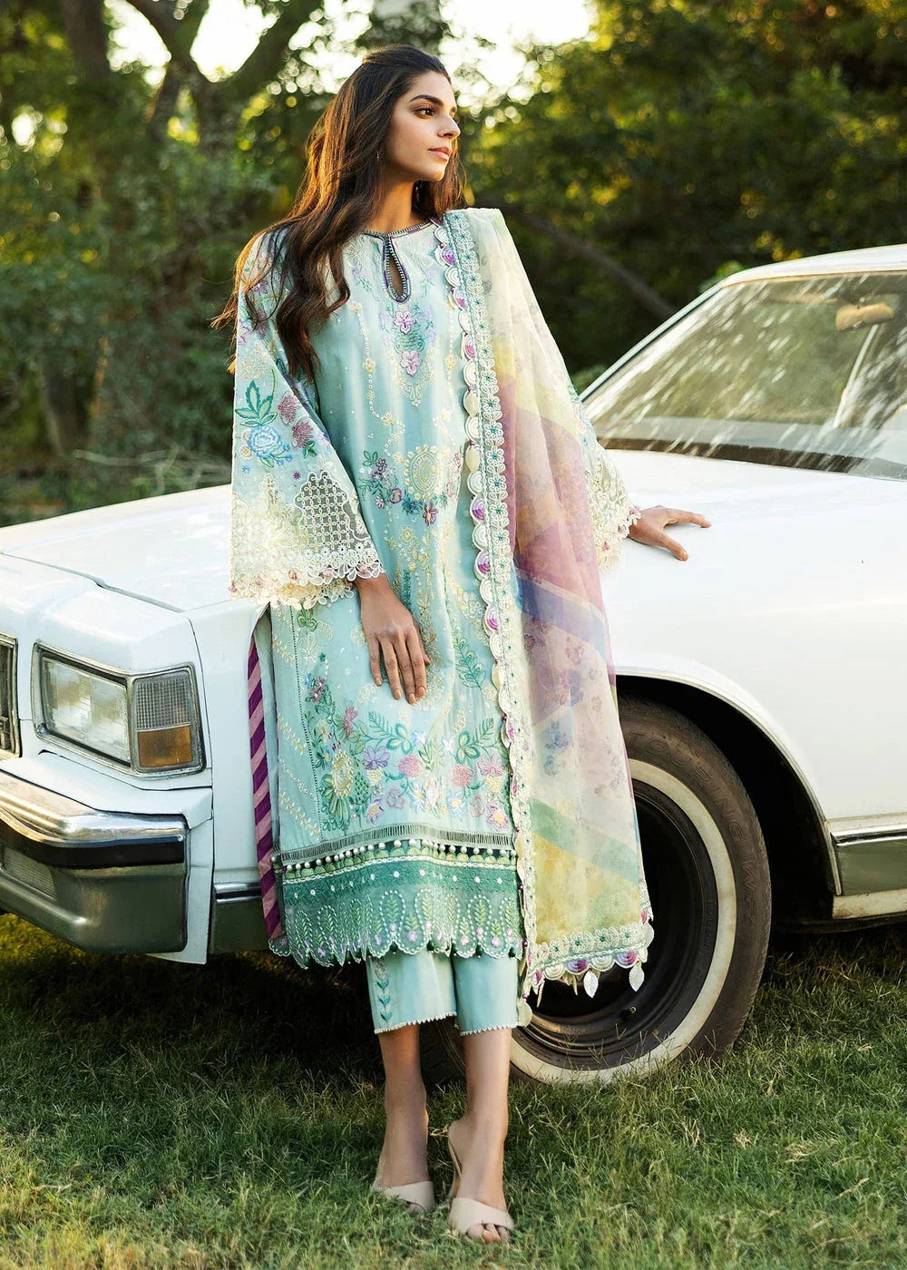 Sadaf Fawad Khan | Siraa Lawn 25 | MID SUMMER EVENING - A - Rang-e-Khaas
