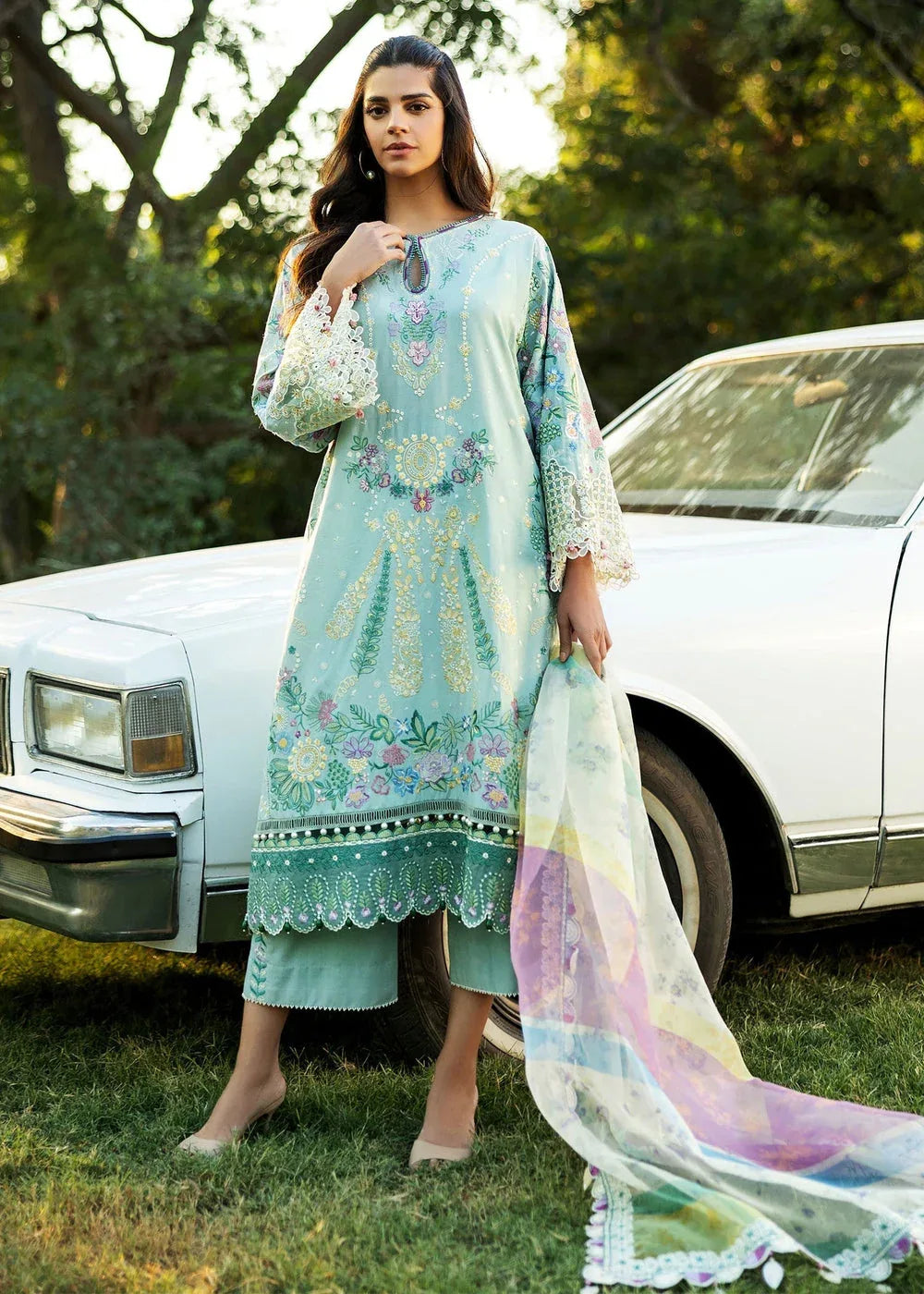 Sadaf Fawad Khan | Siraa Lawn 25 | MID SUMMER EVENING - A - Rang-e-Khaas