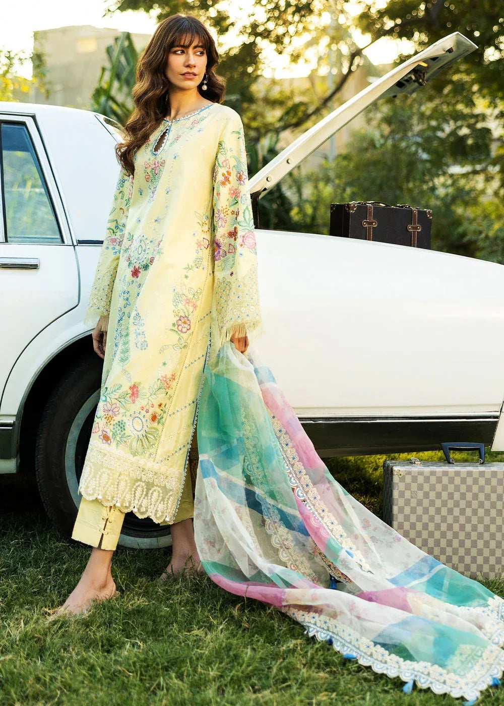 Sadaf Fawad Khan | Siraa Lawn 25 | MID SUMMER EVENING - B - Rang-e-Khaas