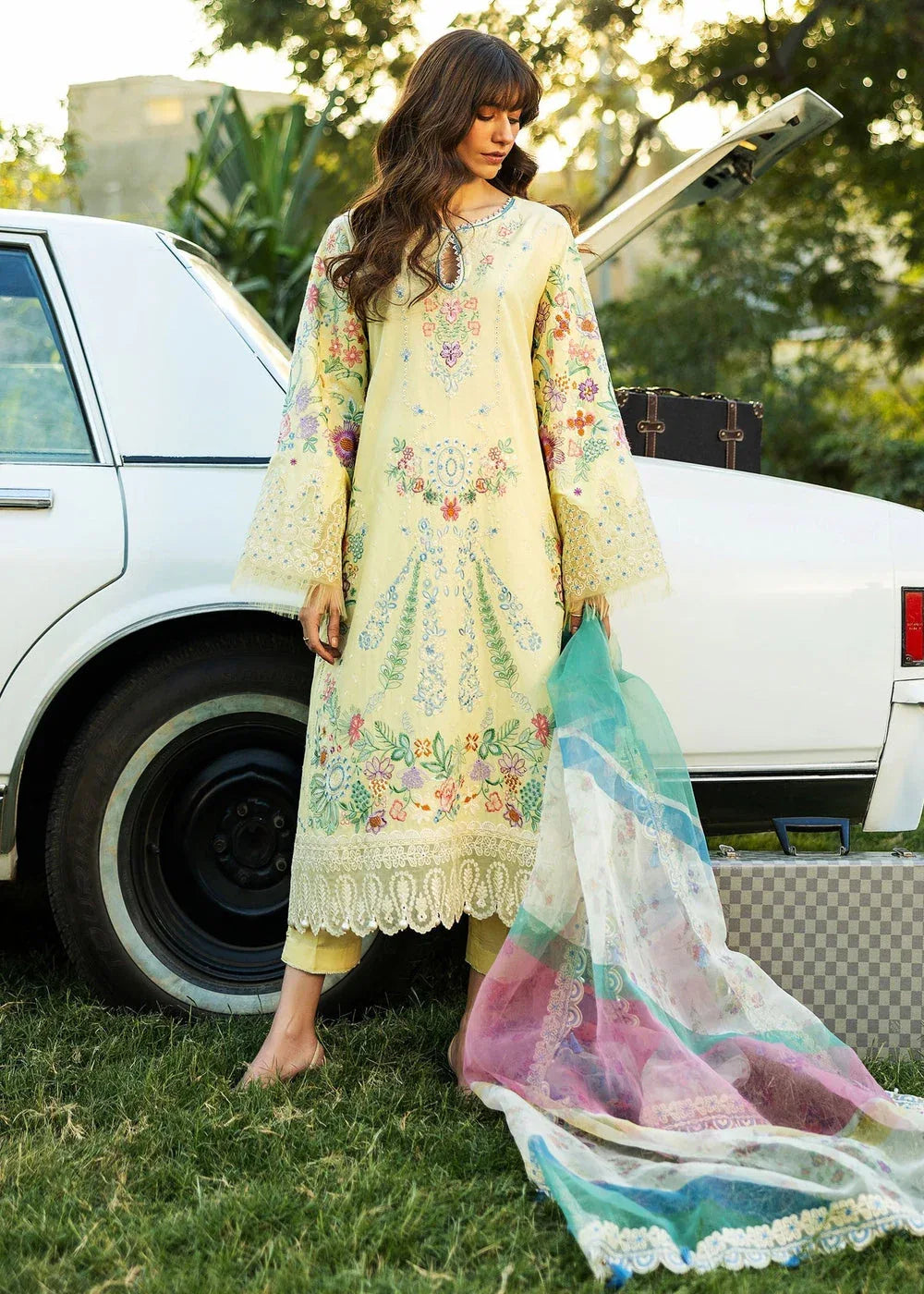 Sadaf Fawad Khan | Siraa Lawn 25 | MID SUMMER EVENING - B - Rang-e-Khaas